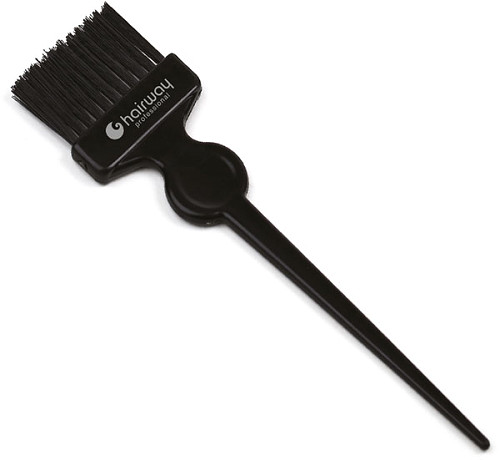  Hairway F&auml;rbepinsel Breit mit Fingermulde / Schwarz 