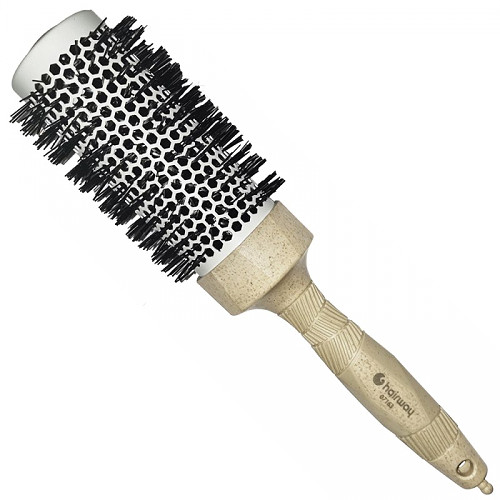  Hairway Thermo-B&uuml;rste Organica mit Abteilspitze Beige &Oslash; 44/60 mm 